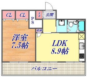 三宮ハウスの物件間取画像